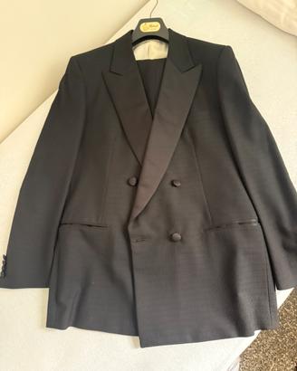 Smoking giacca pantalone camicia tg 50 sartoria