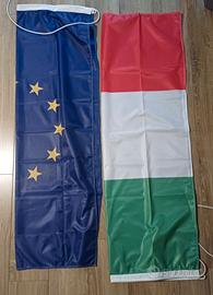 Bandiera italiana e europea 80 x 120