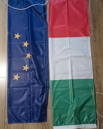 Bandiera italiana e europea 80 x 120
