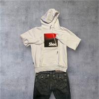 Felpa bianca e rossa shoe