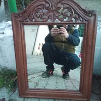 specchi con mensolina tutto in legno 