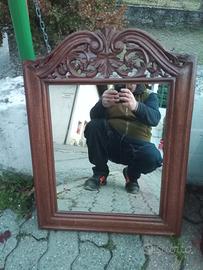specchi con mensolina tutto in legno 