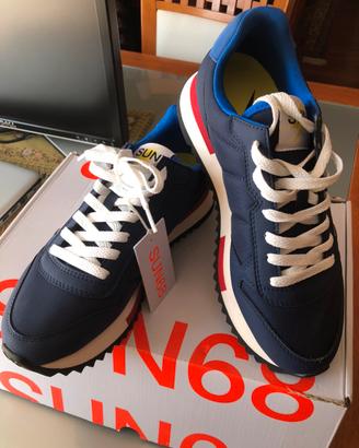 Scarpe Sneaker Uomo SUN68 NIKI SOLID (Navy Blue)
