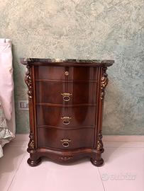 Trittico legno massello e marmo di cararra