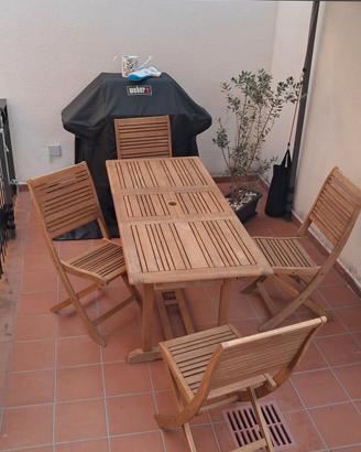 Set da giardino linea  allungabile+4 sedie