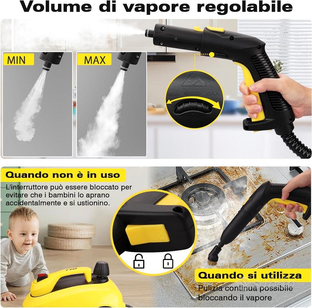 Pulitore Vapore Multiuso Vaporella 28 Accessori sc