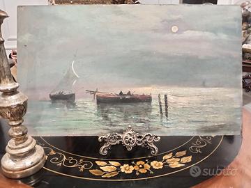 Notturno Marino con barche