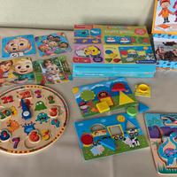 Giochi Puzzle Montessori Bimbi 2 anni
