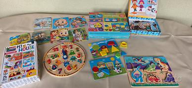 Giochi Puzzle Montessori Bimbi 2 anni