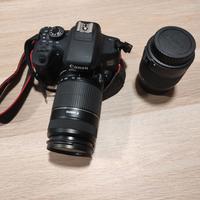 Canon 750D con obbiettivi 18-55 e 70-250