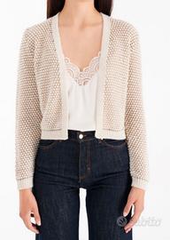 Cardigan corto di Rinascimento, rosa cipria