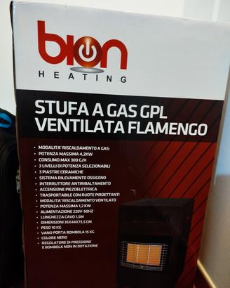 Stufa a gas termoventilata