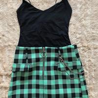 Completo Bershka taglia M minigonna e body