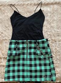 Completo Bershka taglia M minigonna e body