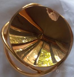 portacandela George Jensen placcato oro 