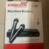 Kit Coppia Microfoni  Wireless Kingleen C-05.