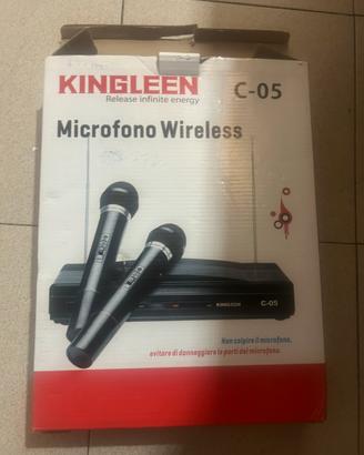 Kit Coppia Microfoni  Wireless Kingleen C-05.