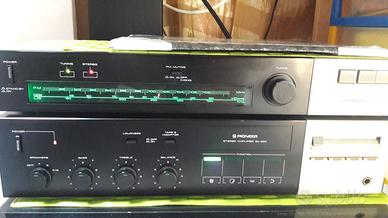 amplificatore pioneer e radio