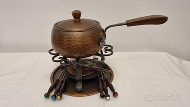 Set completo per fonduta in rame - Stockli Nestal