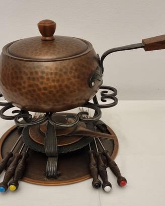 Set completo per fonduta in rame - Stockli Nestal