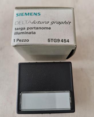 SIEMENS DELTA FUTURA - 5TG9454 TARGA PORTANOME
