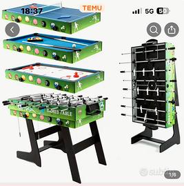 Calcetto ping pong e biliardo