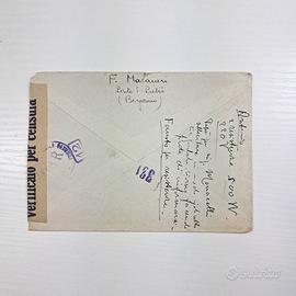 Busta viaggiata 1944 "Aeroplani Caproni" Milano