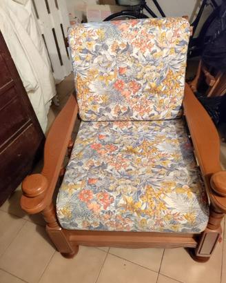 2 Poltrone e divano vintage