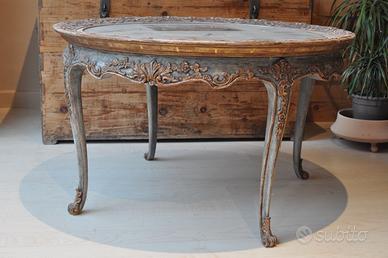 TAVOLINO TONDO BASSO STILE LUIGI XV/ROCOCO'