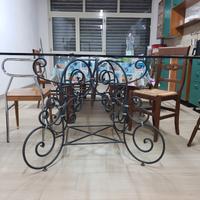  Tavolo in ferro battuto 130x120