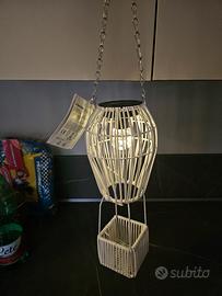 lanterna Solare Mongolfiera Shabby Chic 