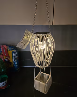 lanterna Solare Mongolfiera Shabby Chic 