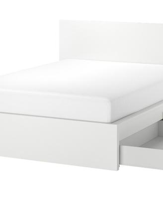letto malm IKEA con cassetti