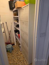 Scarpiera Ikea 5 scomparti Bianca