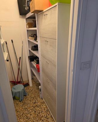 Scarpiera Ikea 5 scomparti Bianca