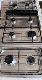 Cucina a gas 8 fuochi/4/2/2