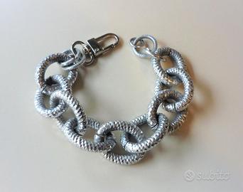 Bracciale a catena color argento