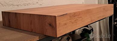 Mensolone bagno/altri sospeso in legno rovere