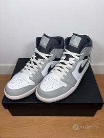 Nike Air Jordan 1 Mid Smoke Grey taglia 44