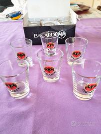 Bicchieri shot glass Bacardi vintage