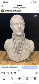 Busto in marmo Napoleone
