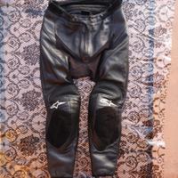 pantaloni moto 46 alpinestars in pelle sport