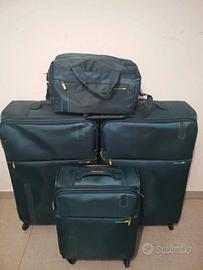 SET Roncato SPEED 3 trolley + Beauty Case, verde
