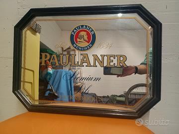 insegna specchio pubblicitario  birra Paulaner