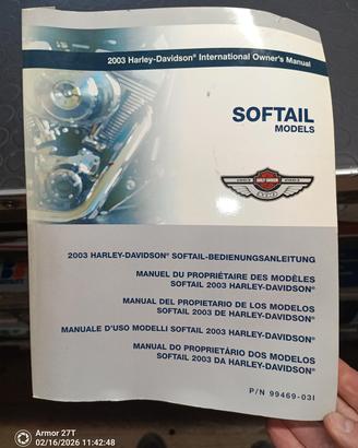 Manuale uso e manutenzione Harley Davidson Softail