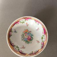 Piatto in porcellana decorata, stile vintage flore