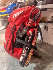 Barra + vela + zaino kitesurf tg 9