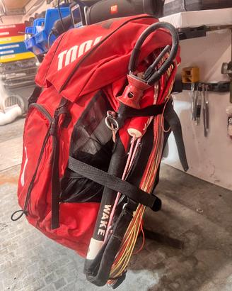 Barra + vela + zaino kitesurf tg 9