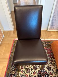Sedie in pelle