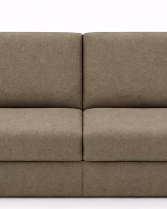 Divano letto colore  marrone kaki, Materasso alto